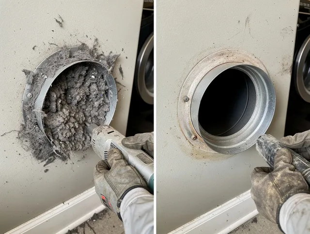 Professional clogged vent cleaning by Avon Lake Dryer Vent Cleaning in Avon Lake
