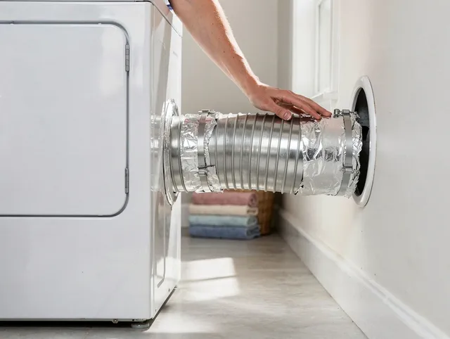Professional dryer vent hose installation by Avon Lake Dryer Vent Cleaning in Avon Lake