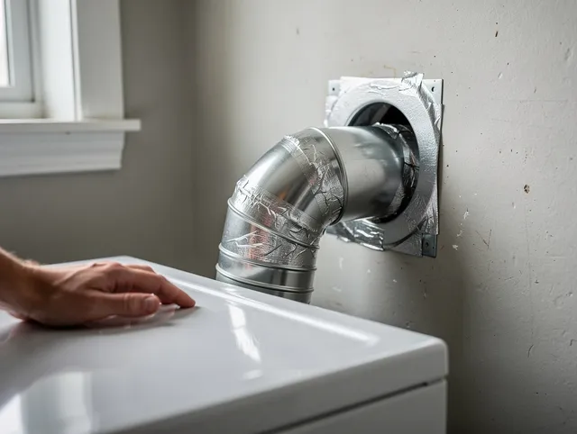 Avon Lake Dryer Vent Cleaning expert performing professional dryer vent repair and installation in Avon Lake